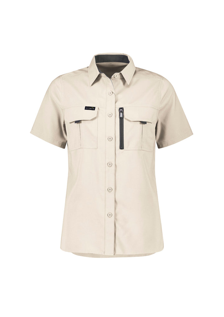 ZW765 - Syzmik - Womens Outdoor Short Sleeve Shirt | Sand