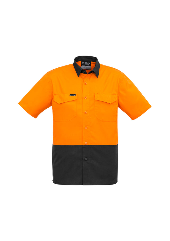 ZW815 - Syzmik - Mens Rugged Cooling Hi Vis Spliced S/S Shirt