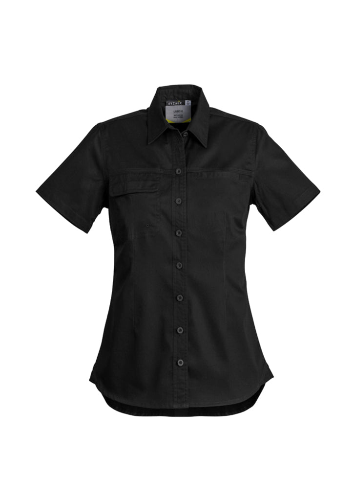 ZWL120 - Syzmik - Womens Lightweight Tradie S/S Shirt | Black