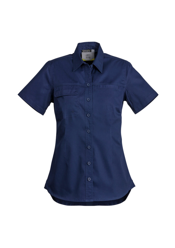 ZWL120 - Syzmik - Womens Lightweight Tradie S/S Shirt | Blue