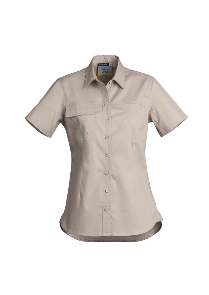 ZWL120 - Syzmik - Womens Lightweight Tradie S/S Shirt | Sand