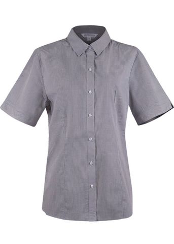 2901S - Aussie Pacific Ladies Toorak Check Short Sleeve Shirt