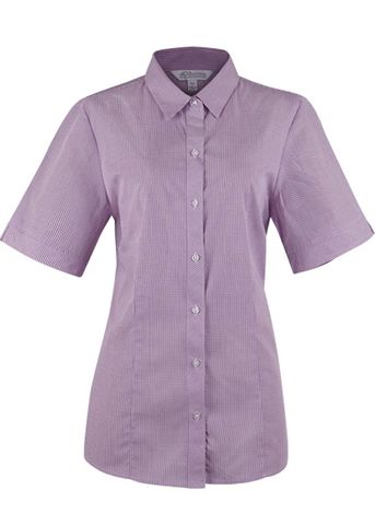 2901S - Aussie Pacific Ladies Toorak Check Short Sleeve Shirt