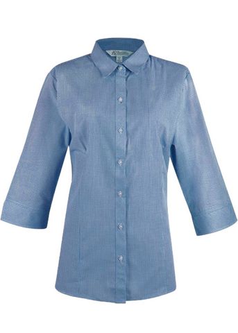 2901T - Aussie Pacific Ladies Toorak Check 3/4 Sleeve Shirt