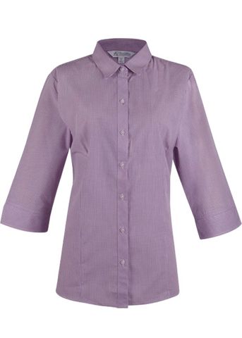 2901T - Aussie Pacific Ladies Toorak Check 3/4 Sleeve Shirt