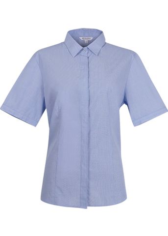 2902S - Aussie Pacific Ladies Grange Check Short Sleeve Shirt