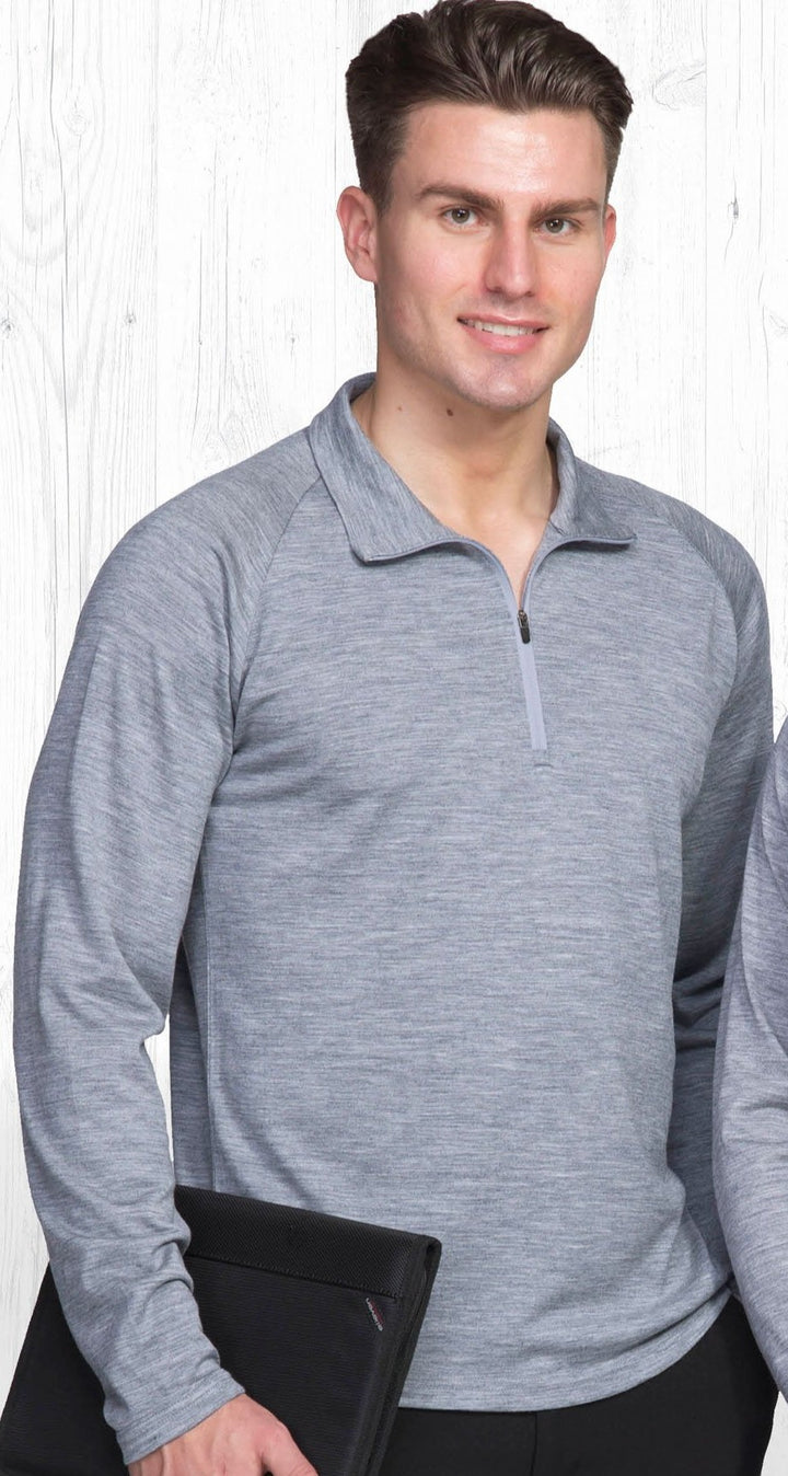 EGMZ - Eco Gear - Men's Merino zip Pullover